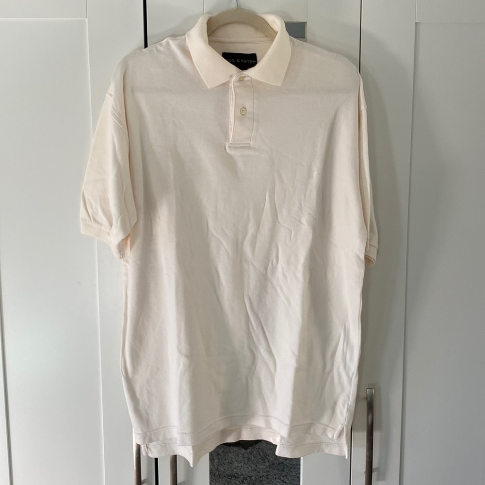 Croft & Barrow mens cream polo shirt